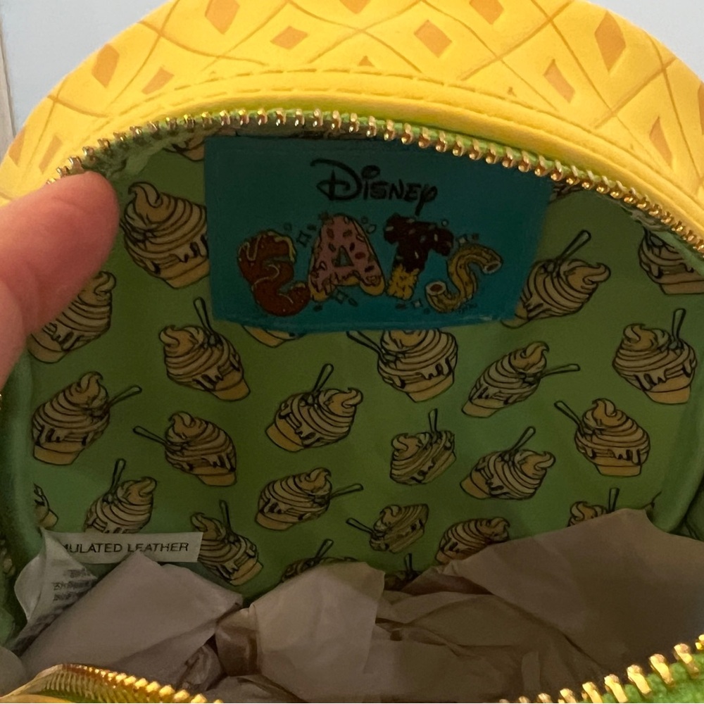 Loungefly Disney Parks Pineapple Swirl Dole Whip Mini Backpack - Picture 7 of 11